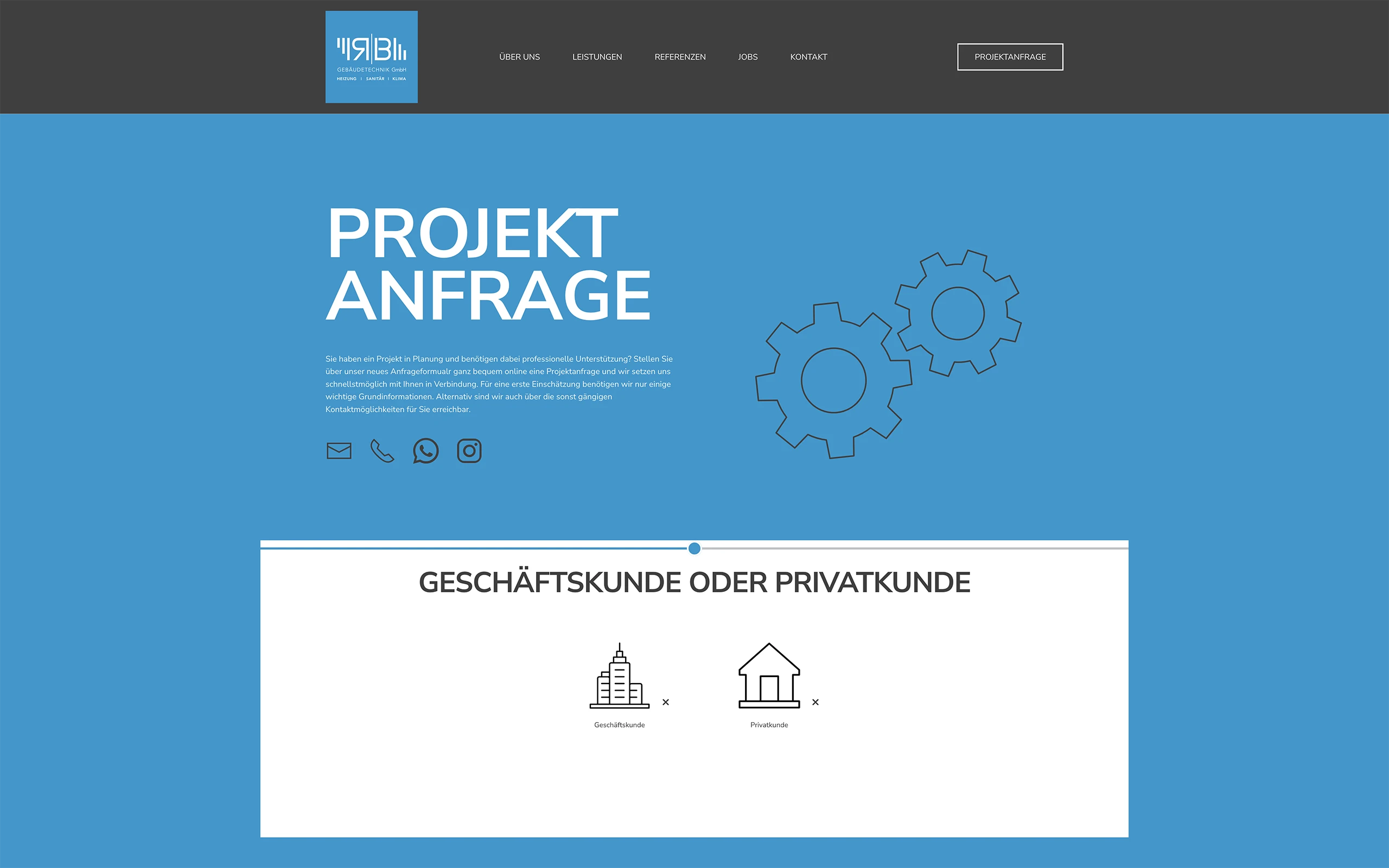 webdesigner paderbornRB Gebäudetechnik