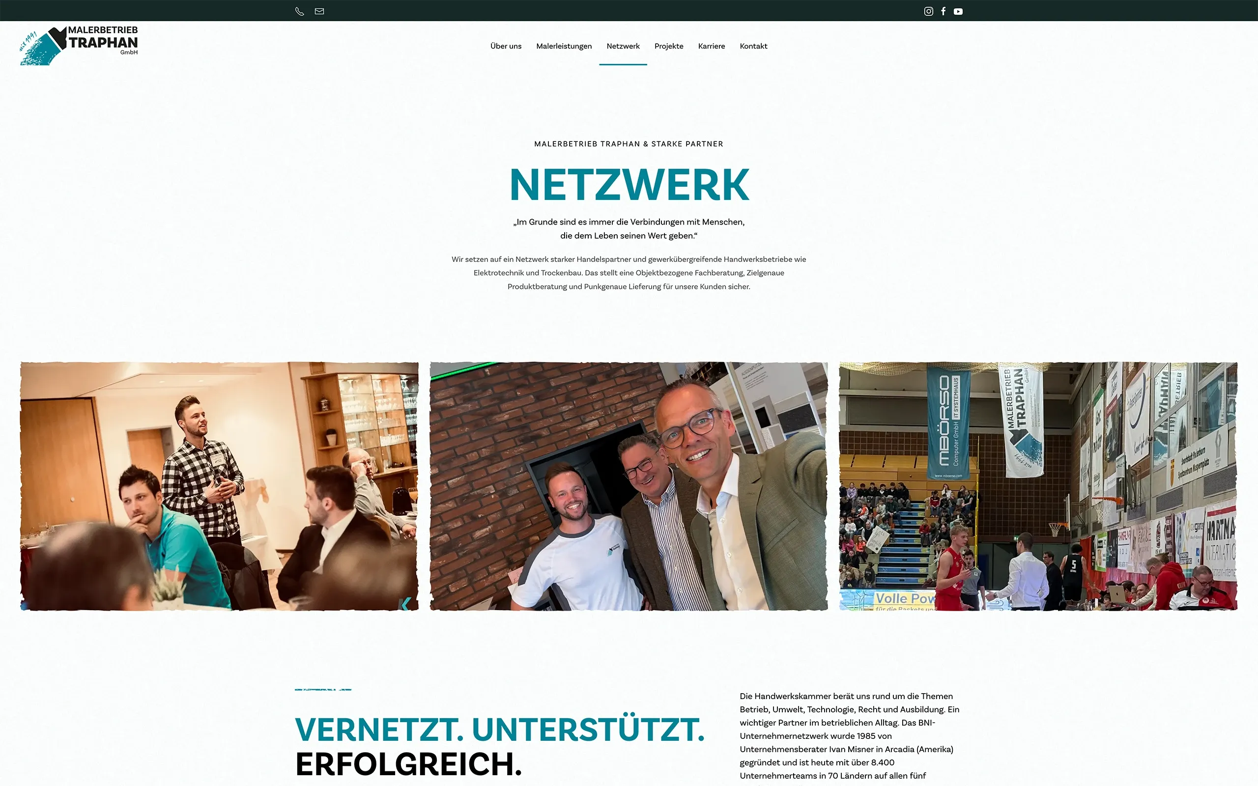 webdesigner paderbornMalerbetrieb Traphan