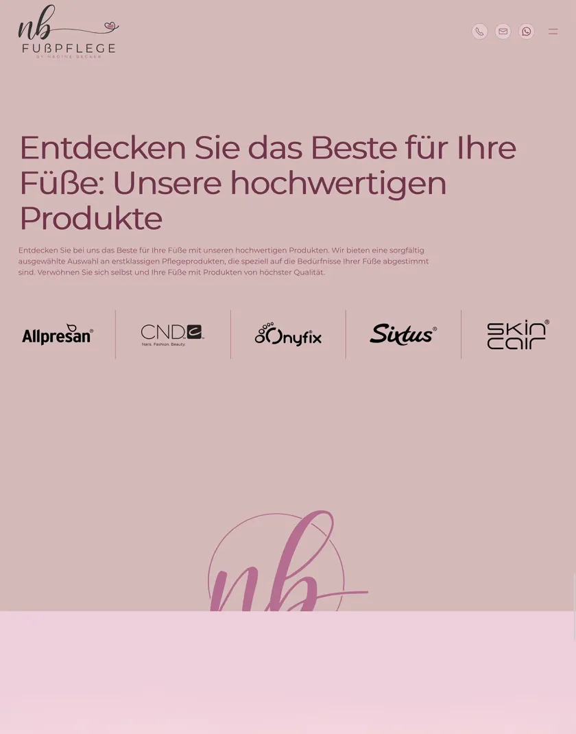 Fußpflege Beckerwebseite paderborn