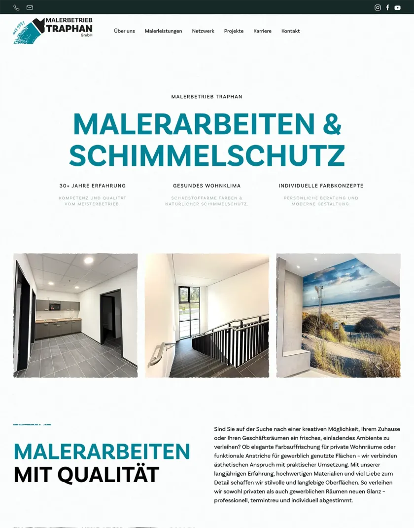 Malerbetrieb Traphanwebseite paderborn