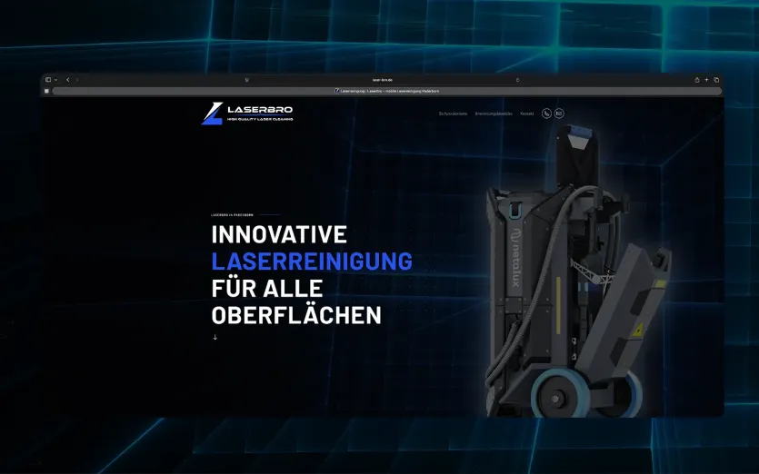 webdesign paderborn f&uuml;r Laserbro