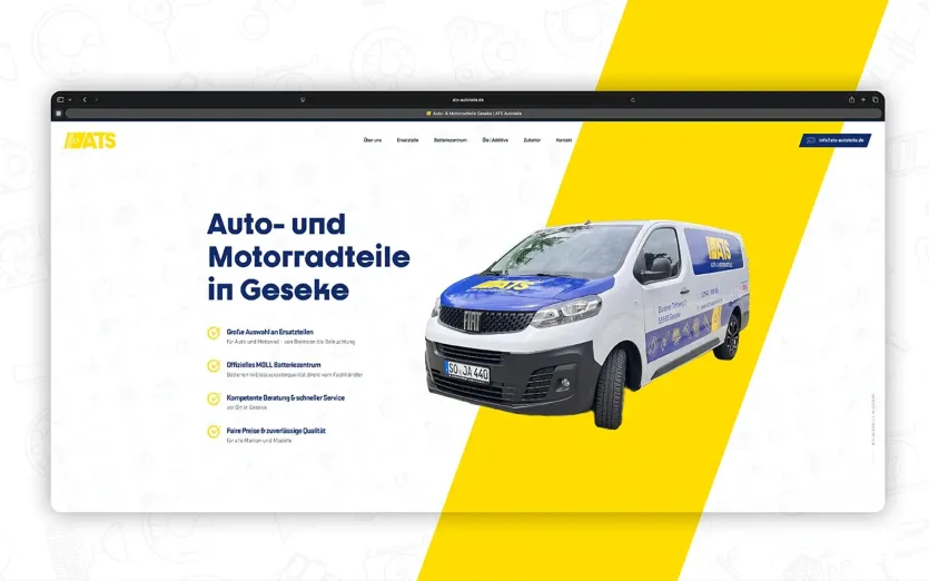 webdesign paderborn für ATS Autoteile