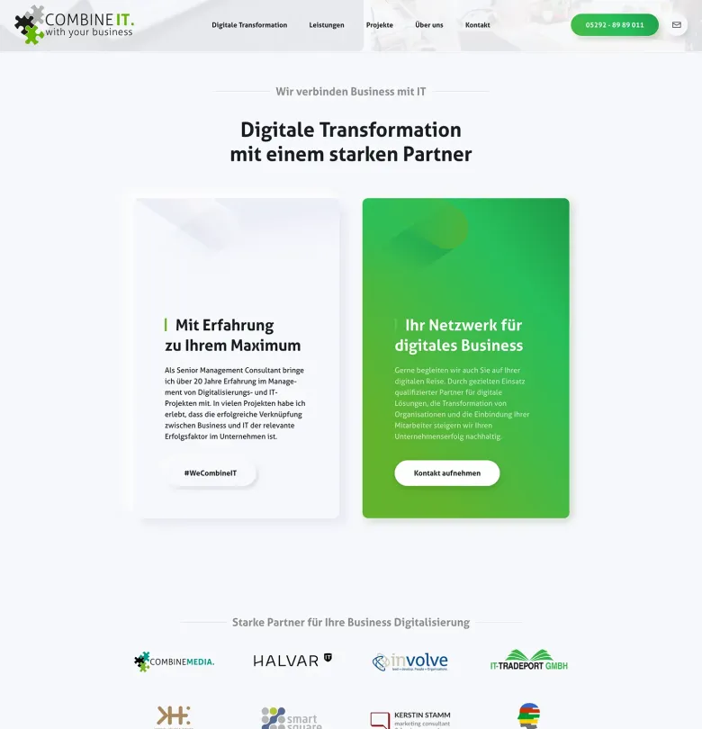 responsive webdesign für combineit