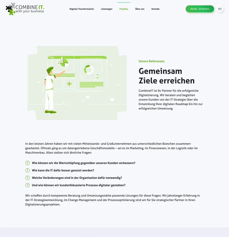 responsive webdesign für combineit