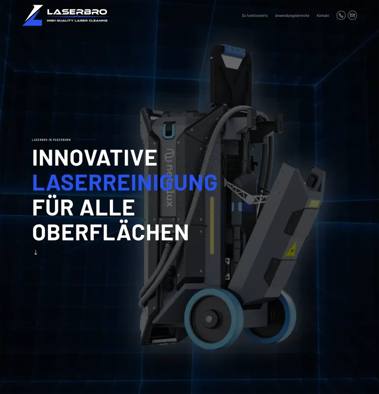 responsive webdesign für Laserbro