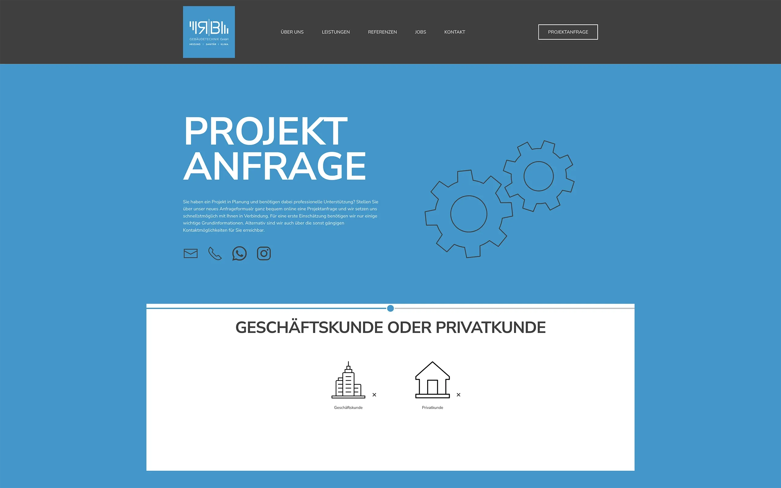 webdesigner paderbornRB Gebäudetechnik