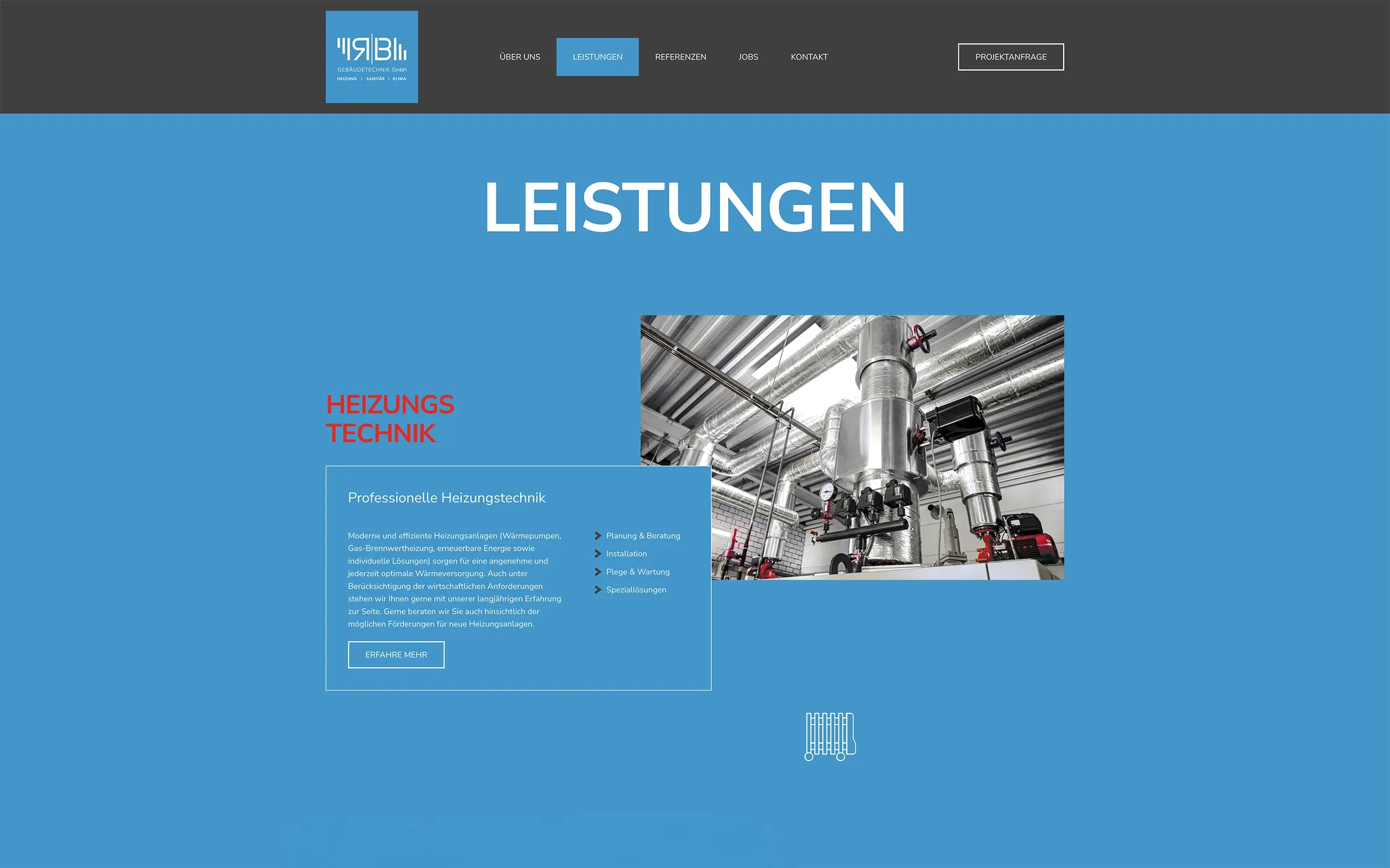 webdesign paderbornRB Gebäudetechnik