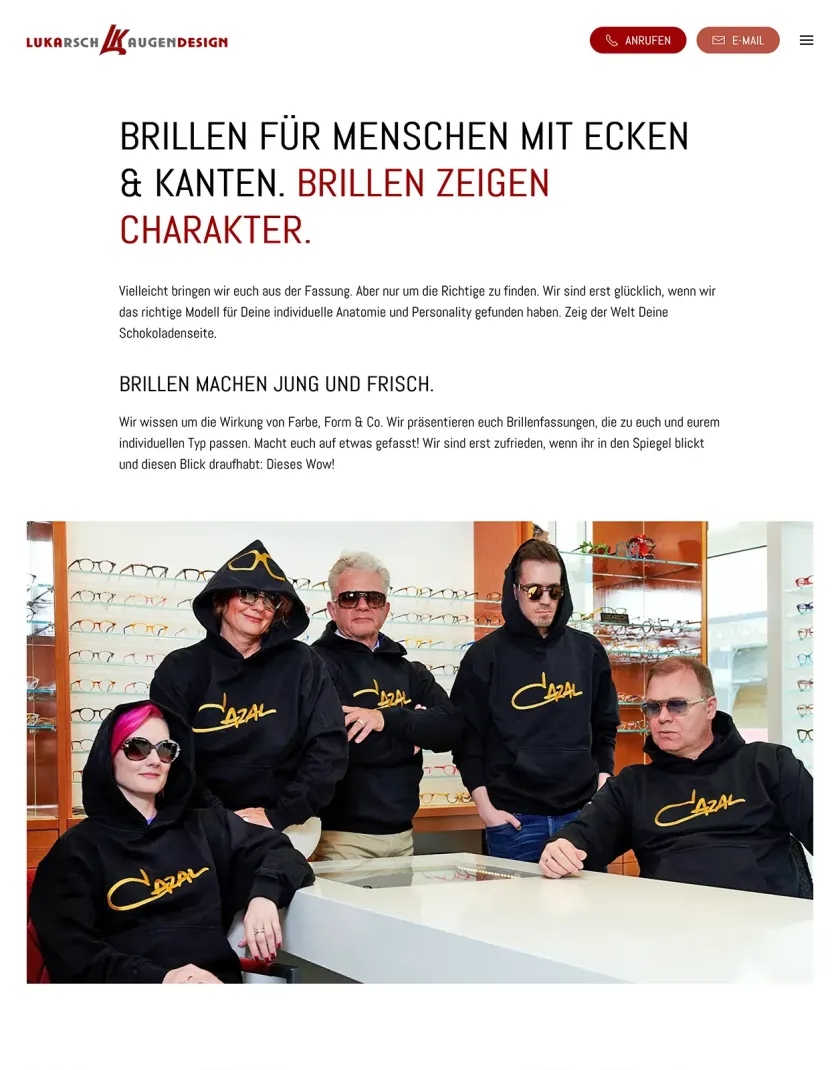 Lukarsch Augendesignwebseite paderborn