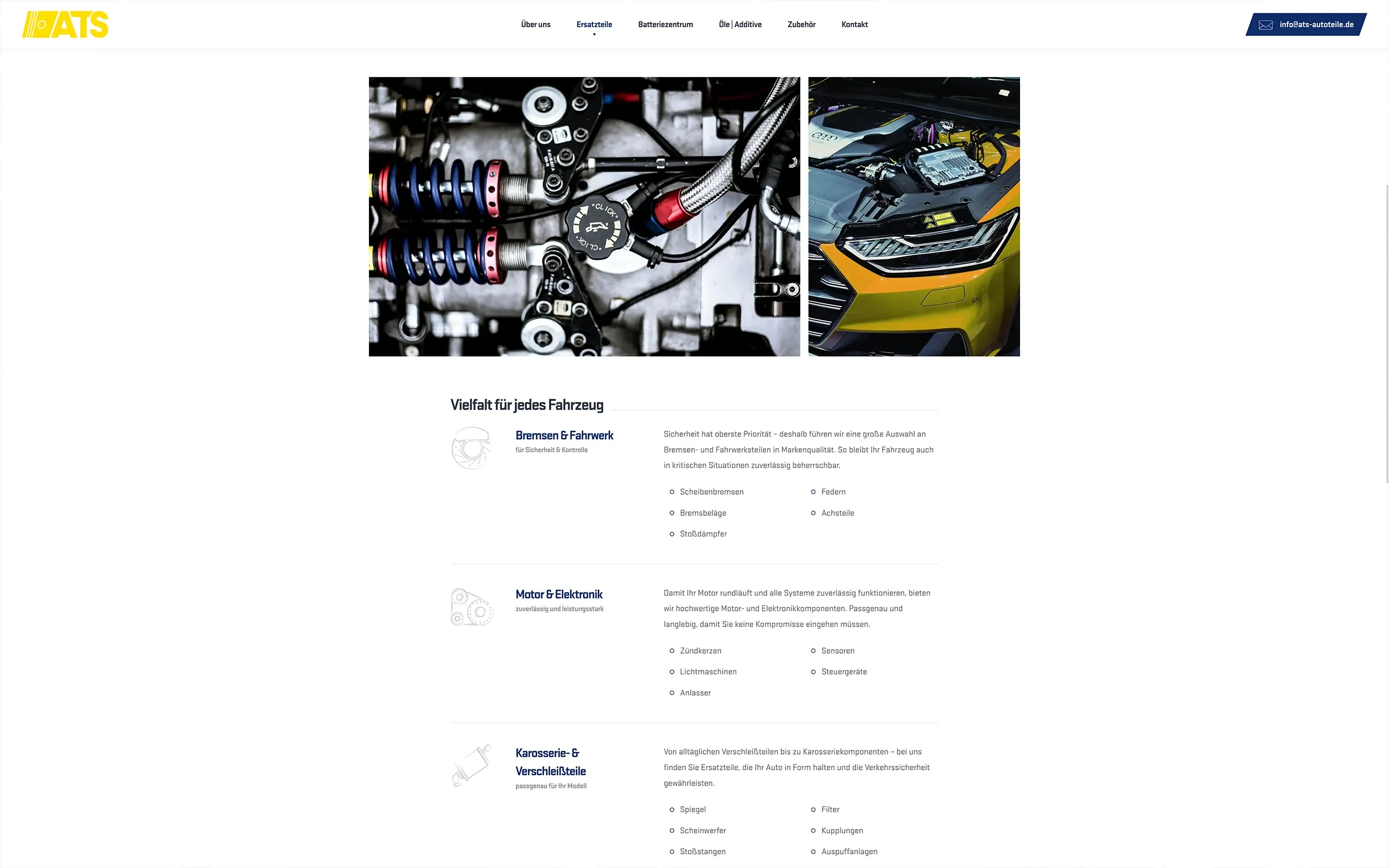 webdesigner paderbornATS Autoteile