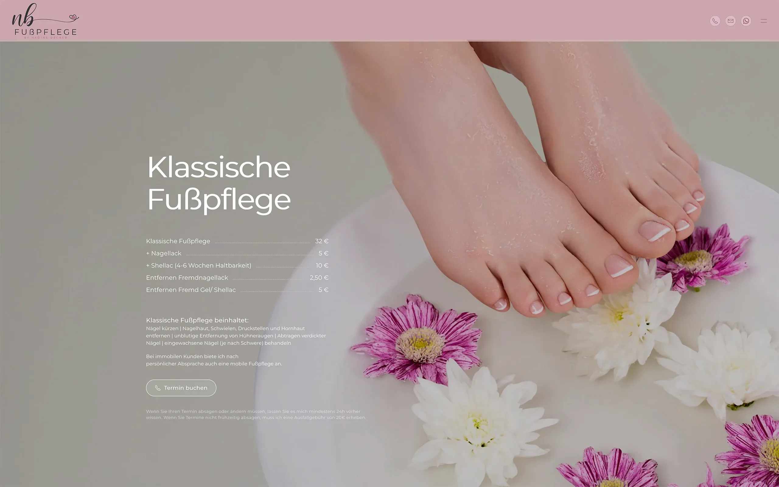 webdesign paderbornFußpflege Becker