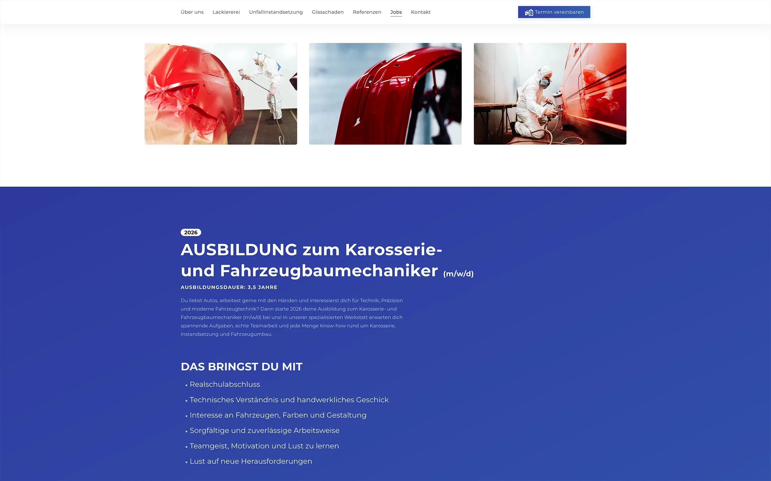 webdesigner paderbornAutolackiererei Gerks