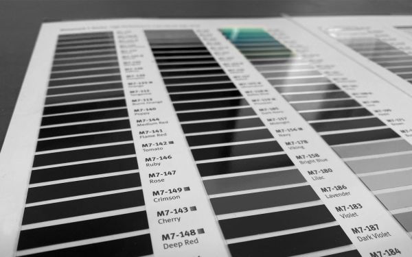 Folien Farbpalette Werbeagentur Paderborn
