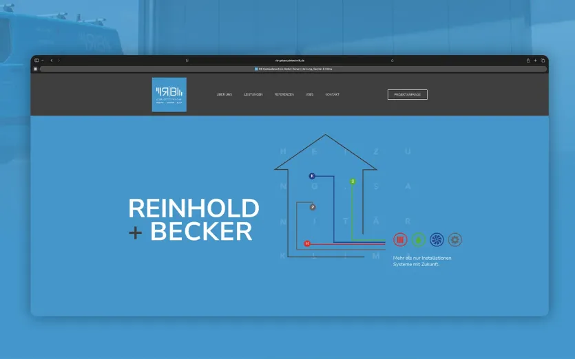 webdesign paderborn für RB Gebäudetechnik
