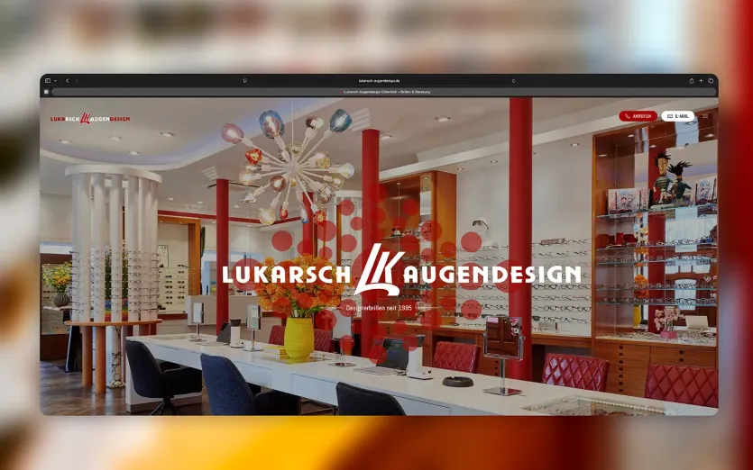 webdesign paderborn für Lukarsch Augendesign