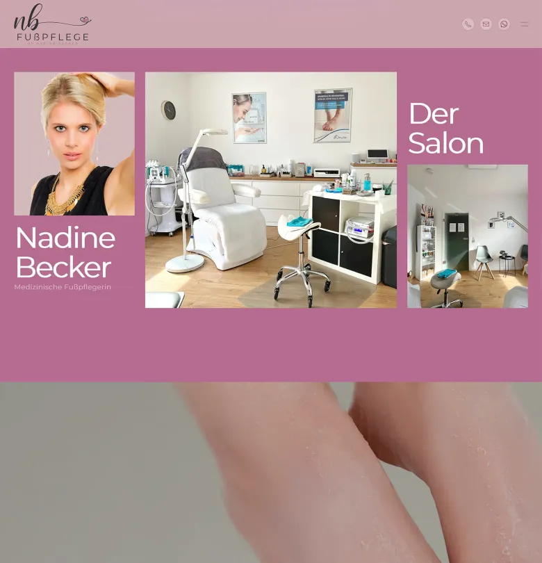responsive webdesign für Fußpflege Becker