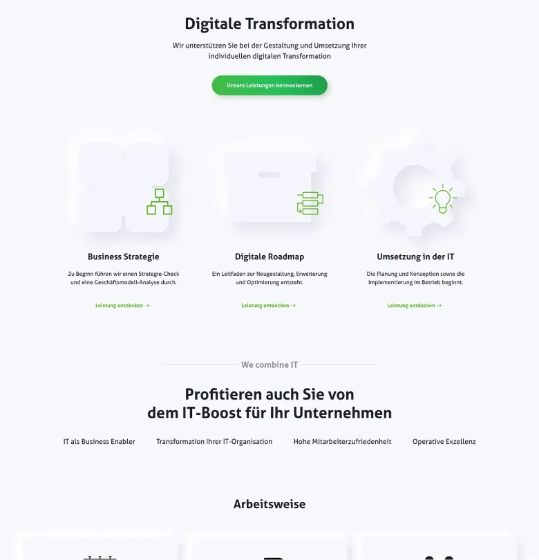 responsive webdesign für combineit